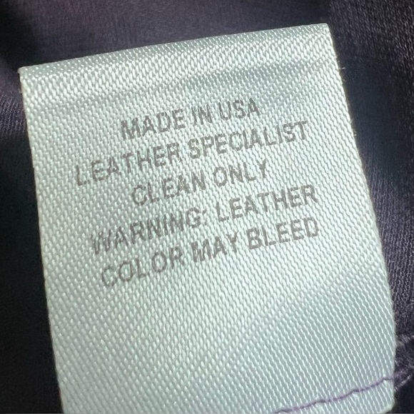 Mason Faux Black Leather Top + Purple Flowy Bottom Dress Size 2 - Picture 4 of 6